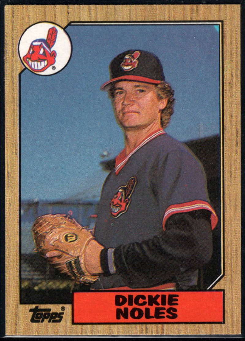 1987 Topps #244 Dickie Noles Indians Image 1