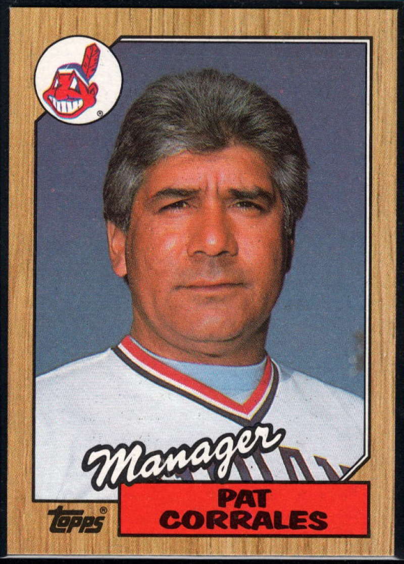 1987 Topps #268 Pat Corrales Indians MG Image 1
