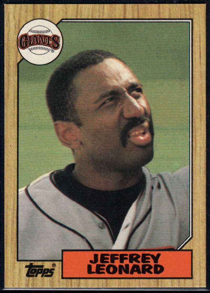 1987 Topps #280 Jeffrey Leonard Giants Image 1