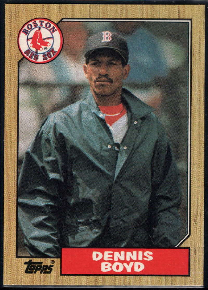 1987 Topps #285 Oil Can Boyd Red Sox Image 1