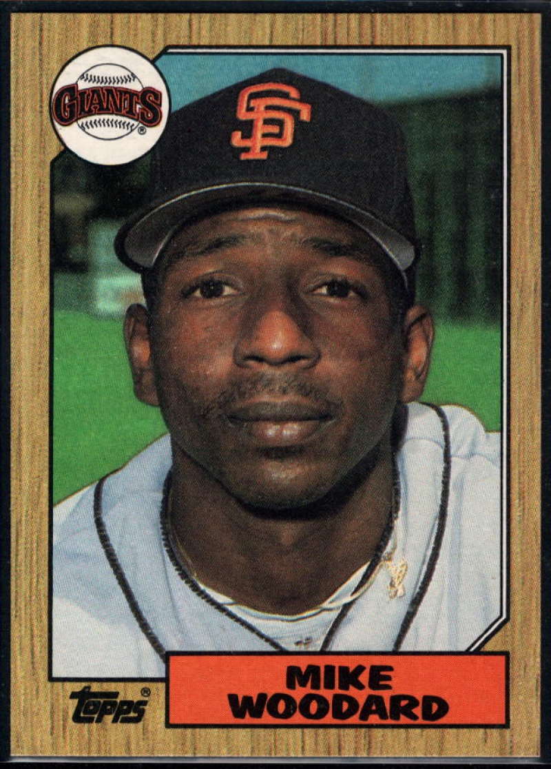 1987 Topps #286 Mike Woodard Giants Image 1