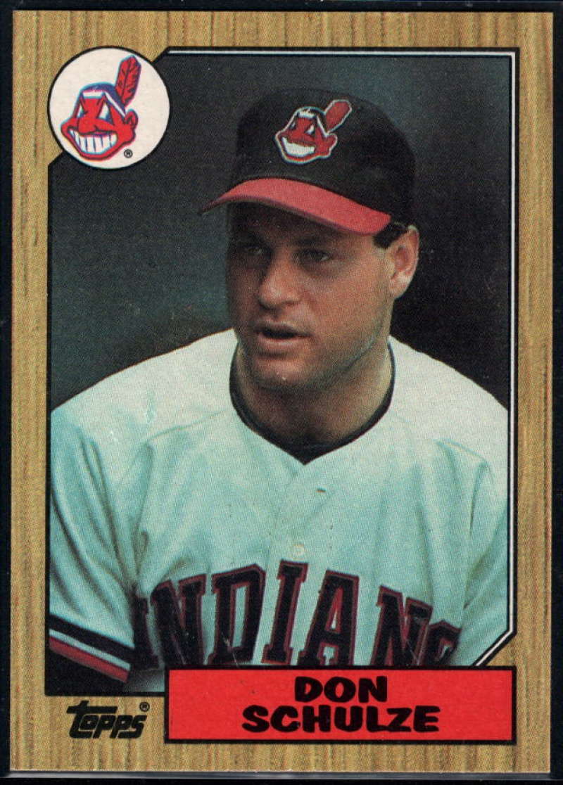 1987 Topps #297 Don Schulze Indians Image 1