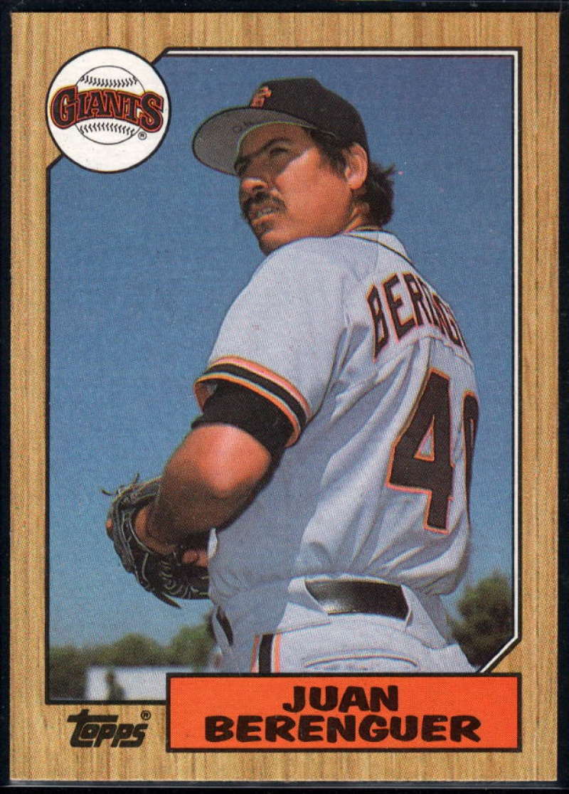 1987 Topps #303 Juan Berenguer Giants Image 1