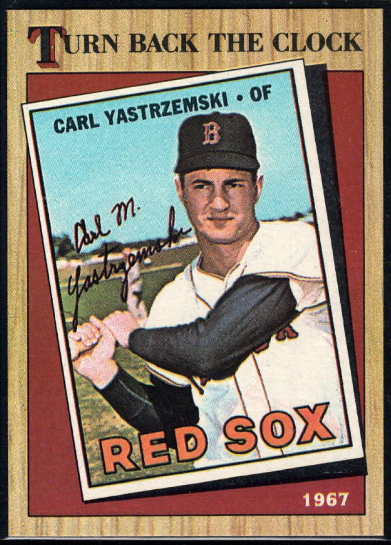 1987 Topps #314 Carl Yastrzemski Red Sox TBC Image 1