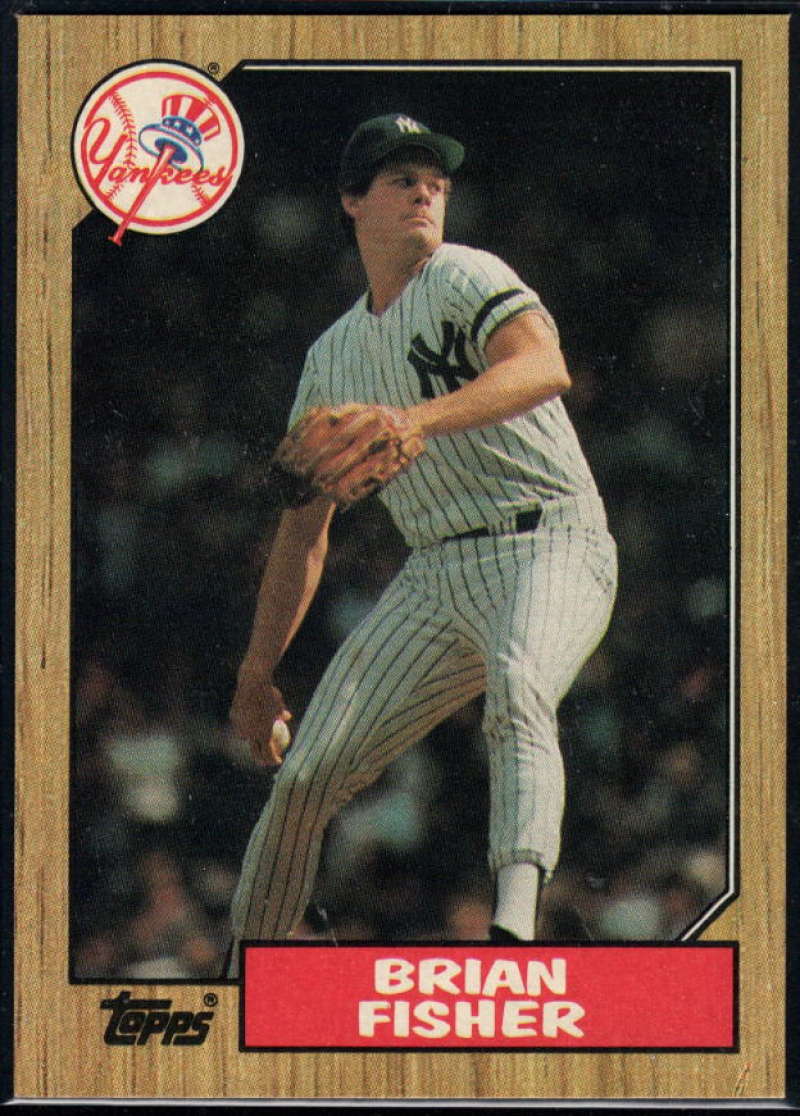 1987 Topps #316 Brian Fisher Yankees Image 1