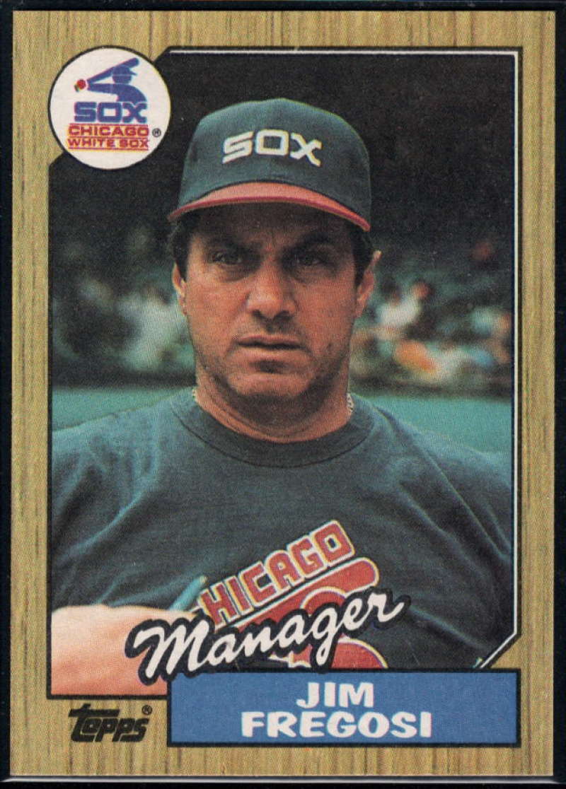 1987 Topps #318 Jim Fregosi White Sox MG Image 1