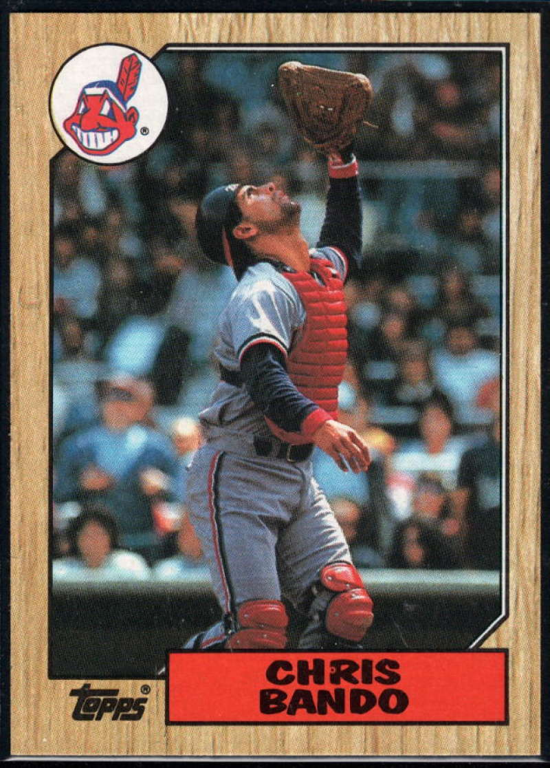 1987 Topps #322 Chris Bando Indians Image 1