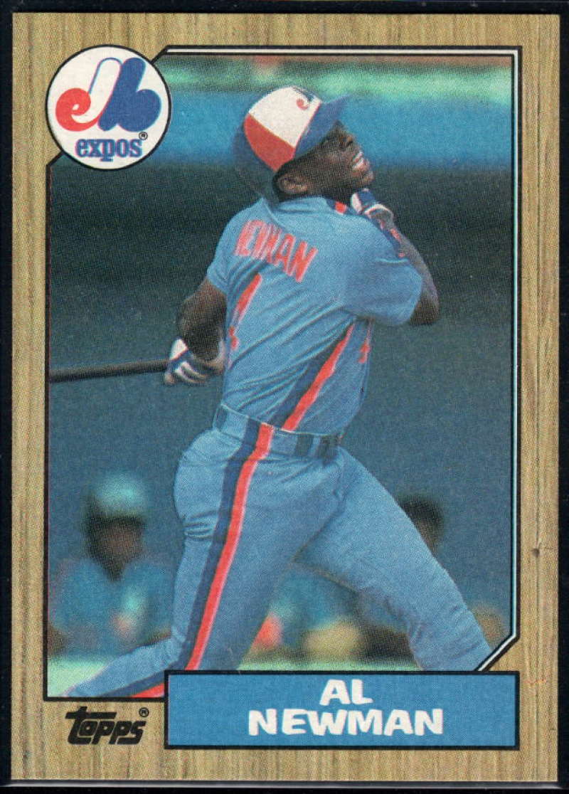 1987 Topps #323 Al Newman RC Rookie Expos Image 1