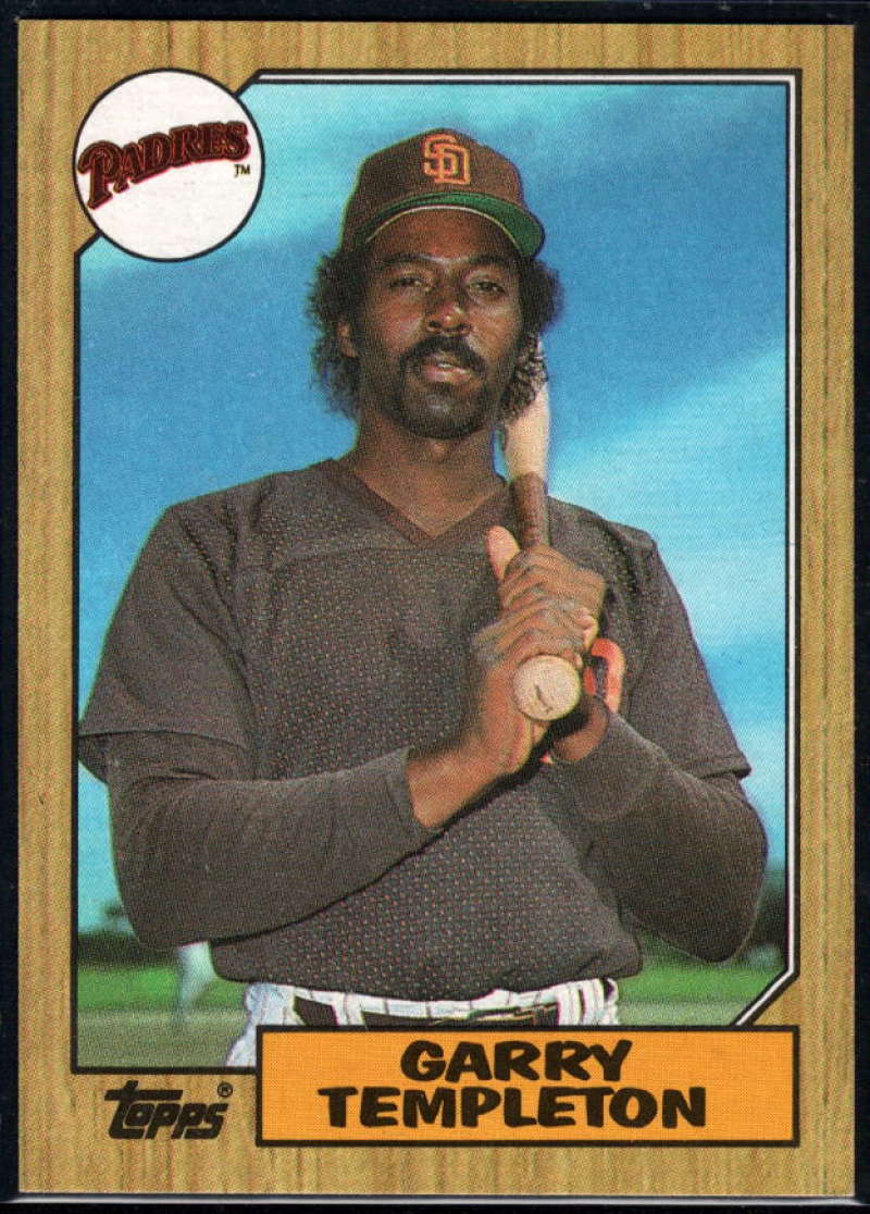1987 Topps #325 Garry Templeton Padres Image 1