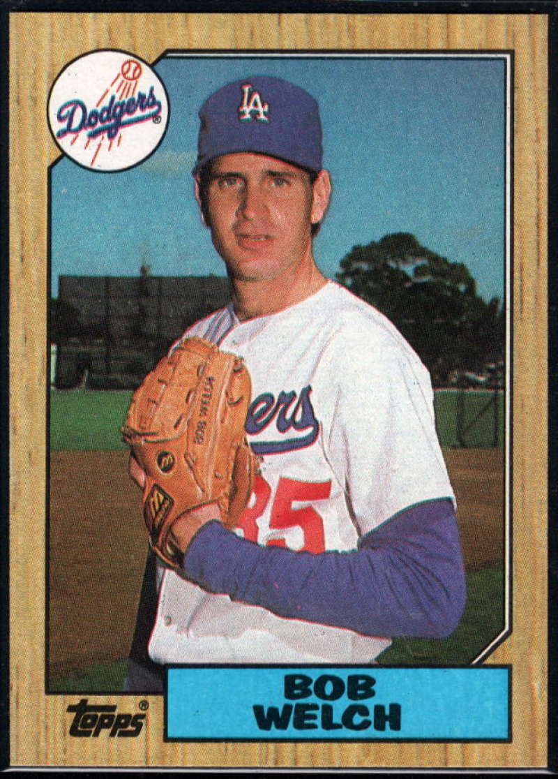 1987 Topps #328 Bob Welch Dodgers Image 1