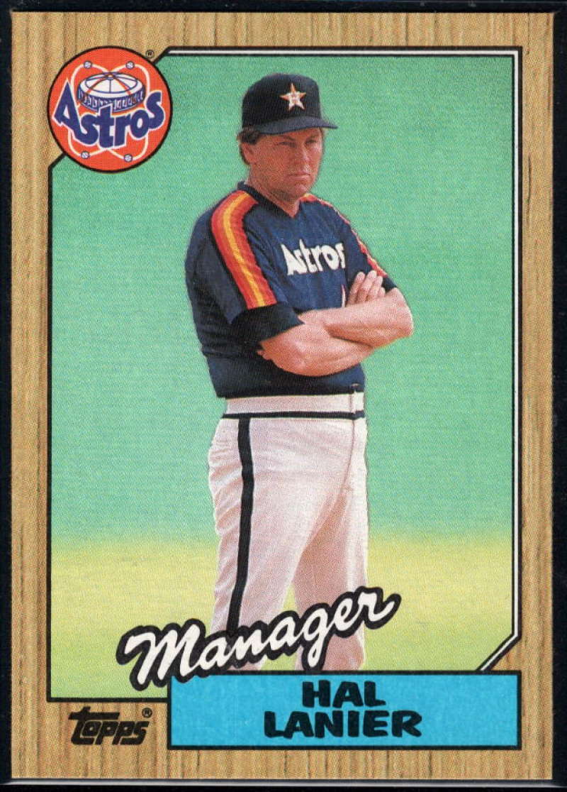 1987 Topps #343 Hal Lanier Astros MG Image 1