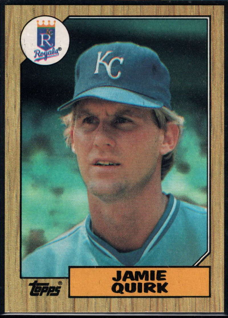 1987 Topps #354 Jamie Quirk Royals Image 1
