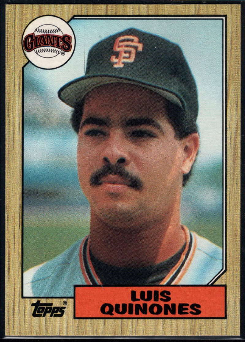 1987 Topps #362 Luis Quinones Giants Image 1