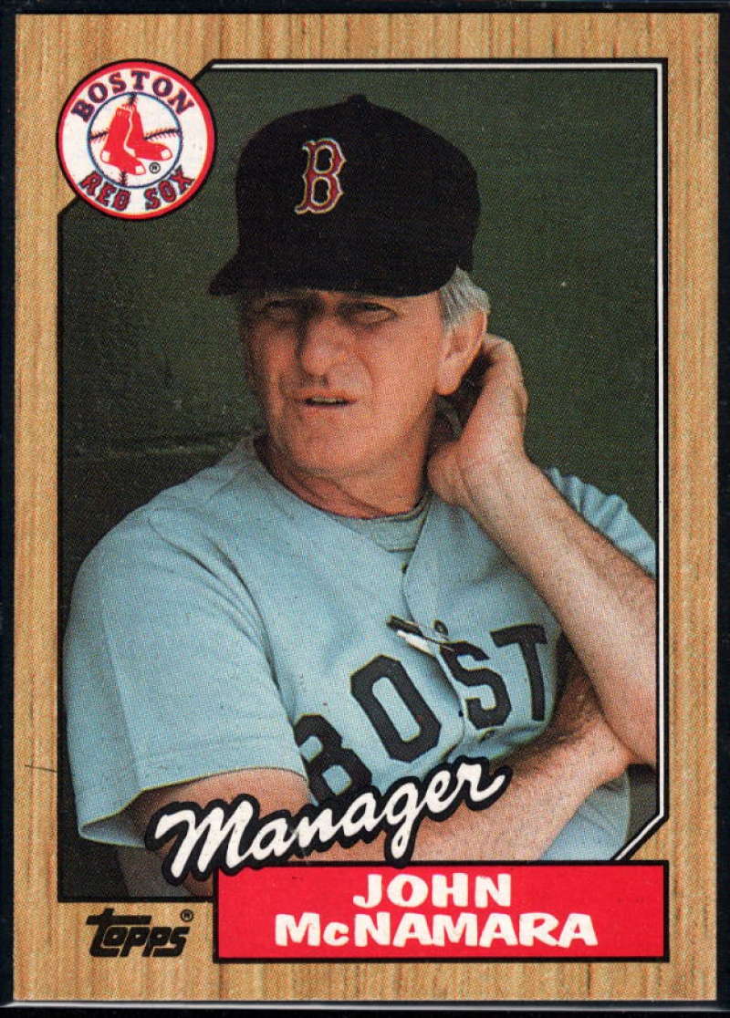 1987 Topps #368 John McNamara Red Sox MG Image 1