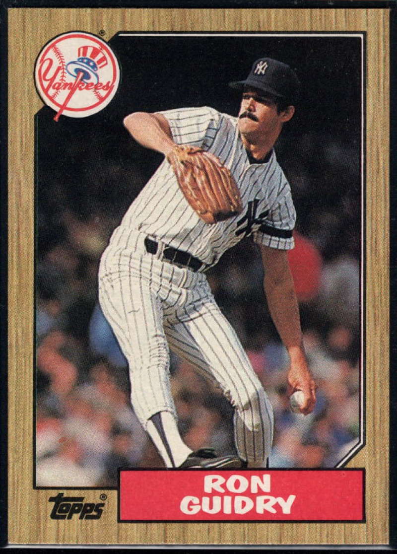 1987 Topps #375 Ron Guidry Yankees Image 1