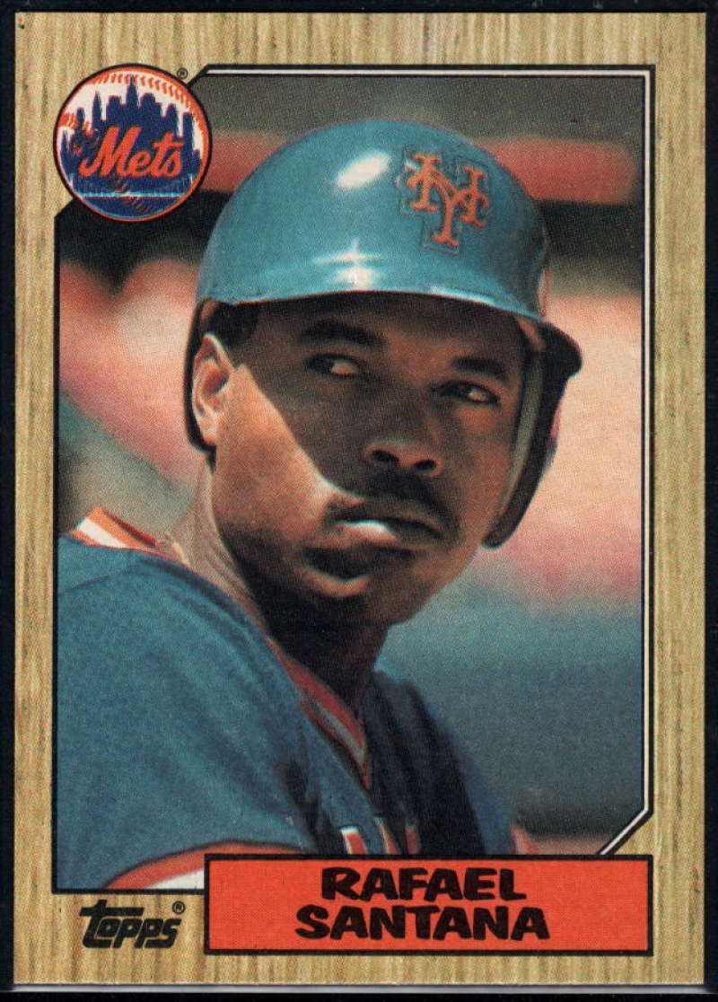 1987 Topps #378 Rafael Santana Mets Image 1