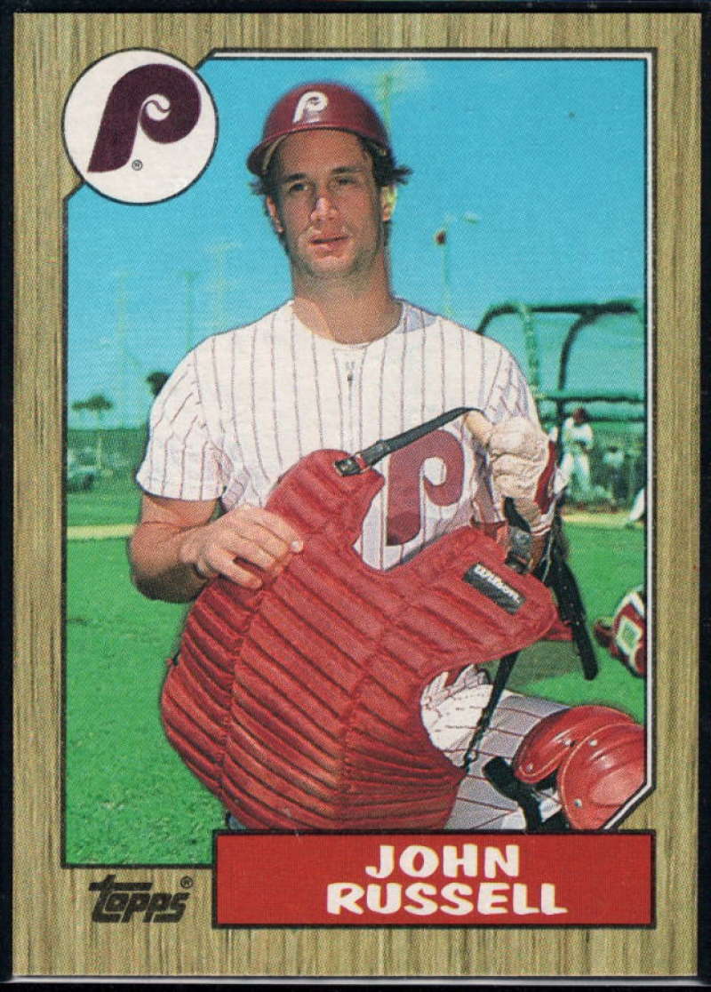 1987 Topps #379 John Russell Phillies Image 1