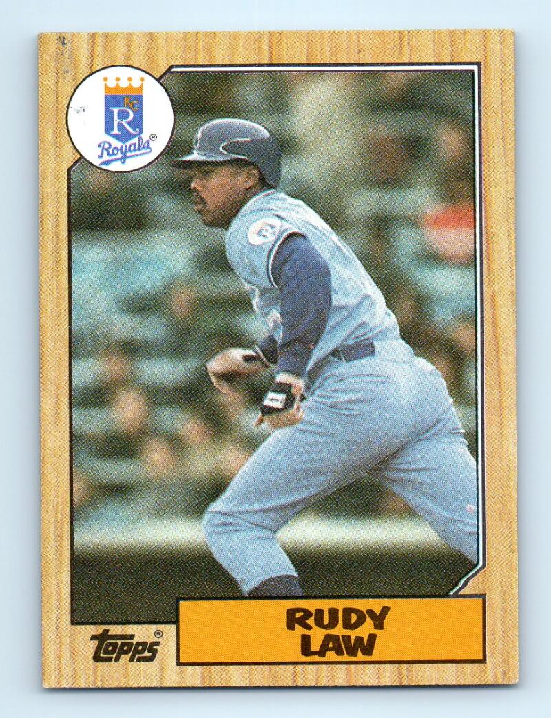 1987 Topps #382 Rudy Law Royals Image 1