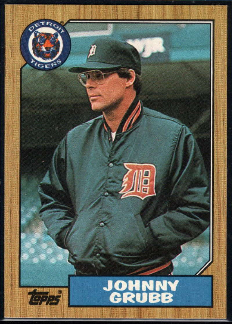 1987 Topps #384 Johnny Grubb Tigers Image 1