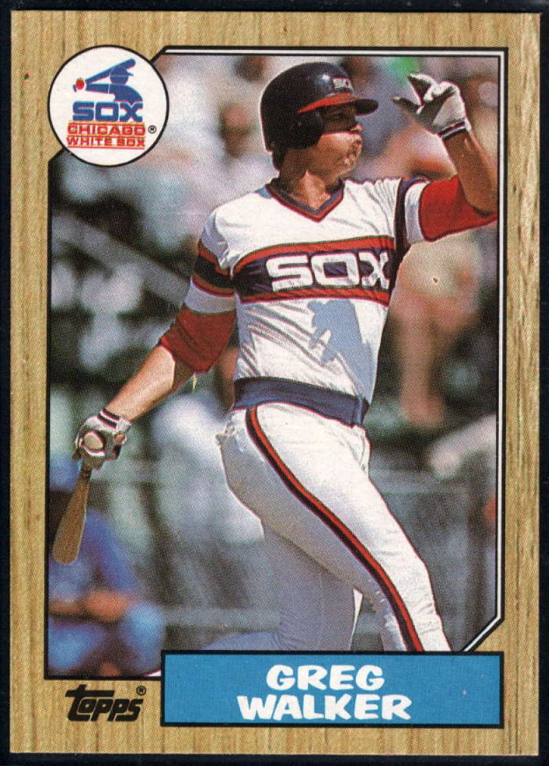 1987 Topps #397 Greg Walker White Sox Image 1