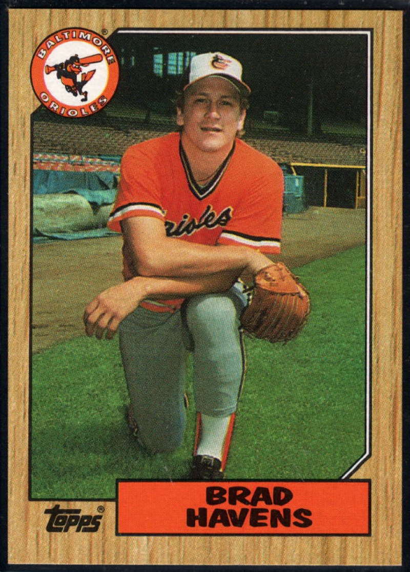 1987 Topps #398 Brad Havens Orioles Image 1