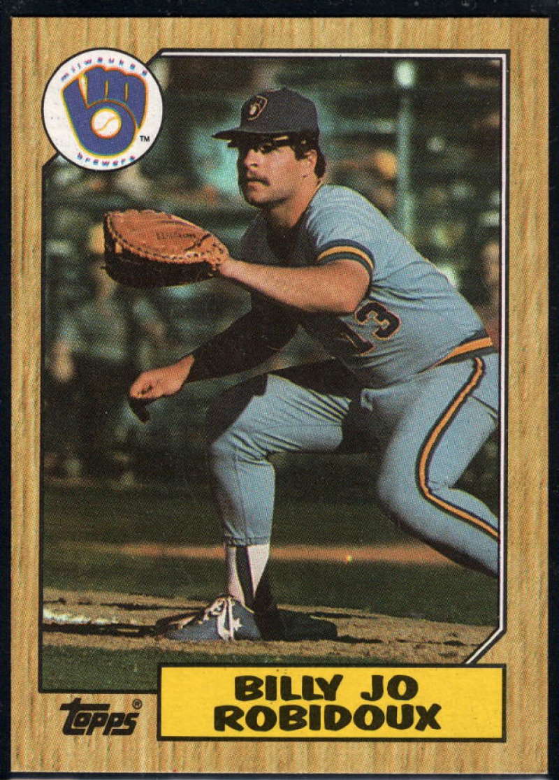 1987 Topps #401 Billy Joe Robidoux Brewers Image 1