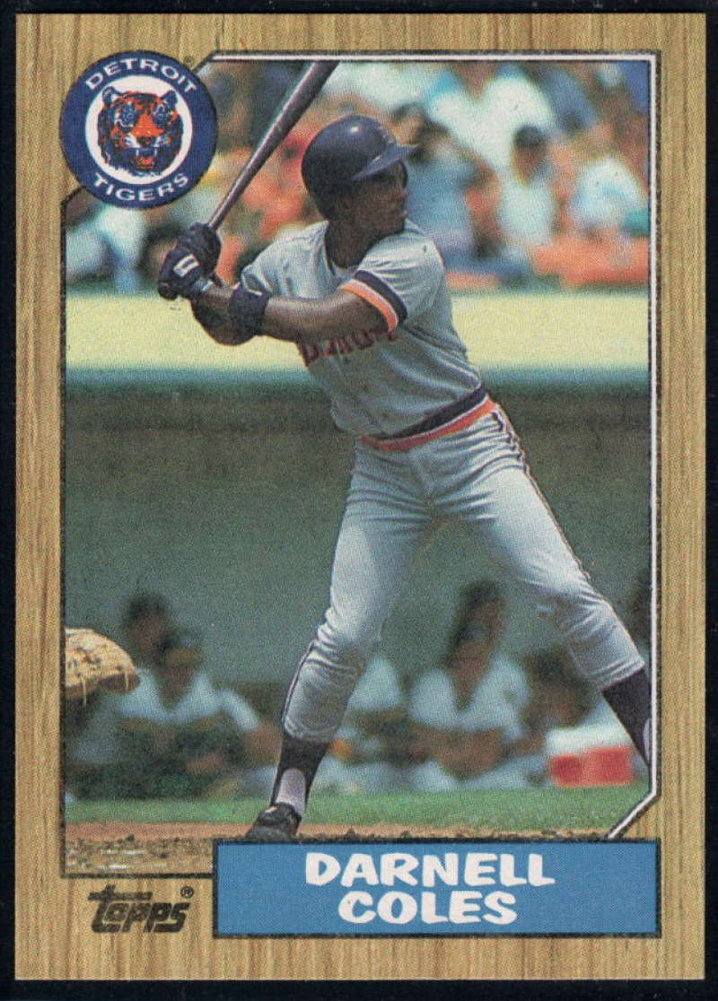 1987 Topps #411 Darnell Coles Tigers Image 1