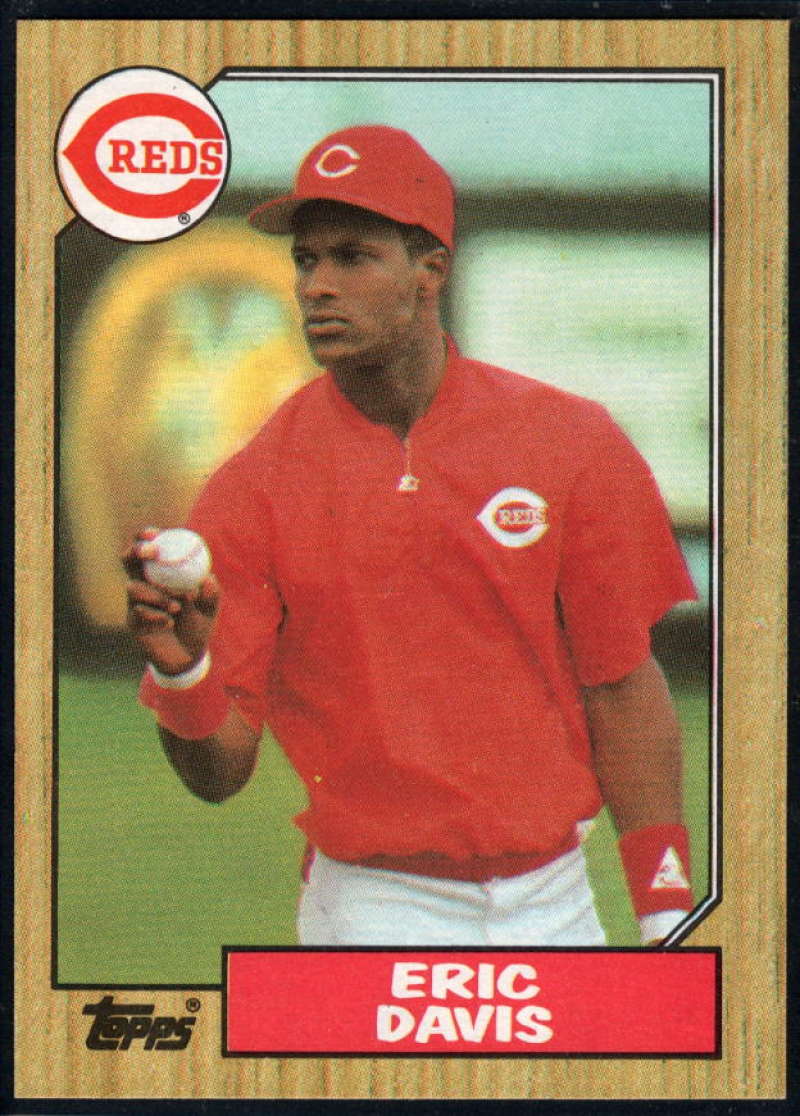 1987 Topps #412 Eric Davis Reds Image 1