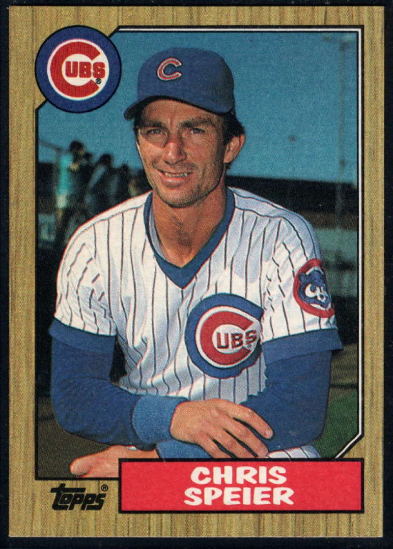 1987 Topps #424 Chris Speier Cubs Image 1