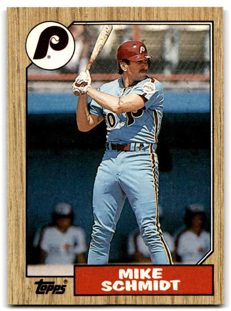 1987 Topps #430 Mike Schmidt Phillies Image 1