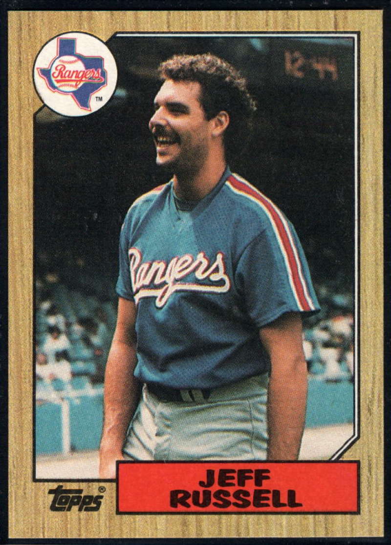 1987 Topps #444 Jeff Russell Rangers Image 1