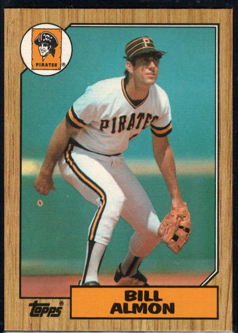 1987 Topps #447 Bill Almon Pirates Image 1