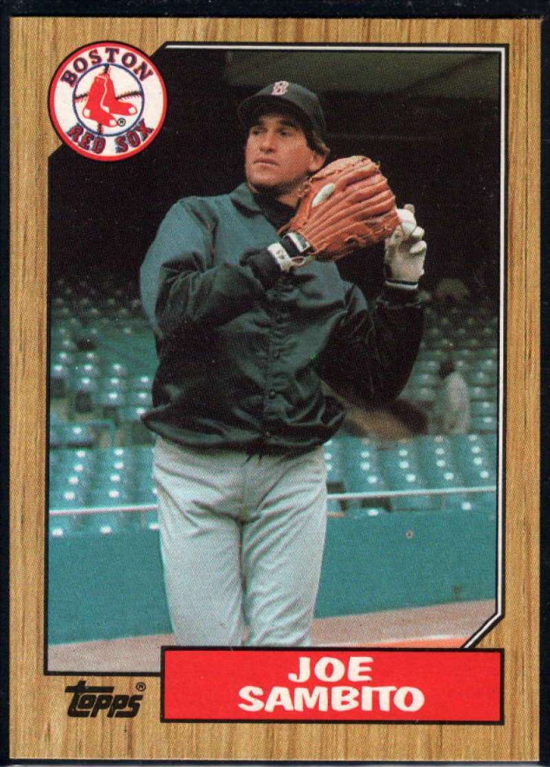 1987 Topps #451 Joe Sambito Red Sox Image 1