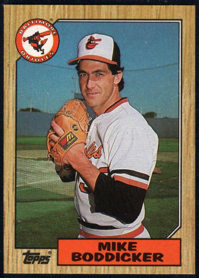 1987 Topps #455 Mike Boddicker Orioles Image 1