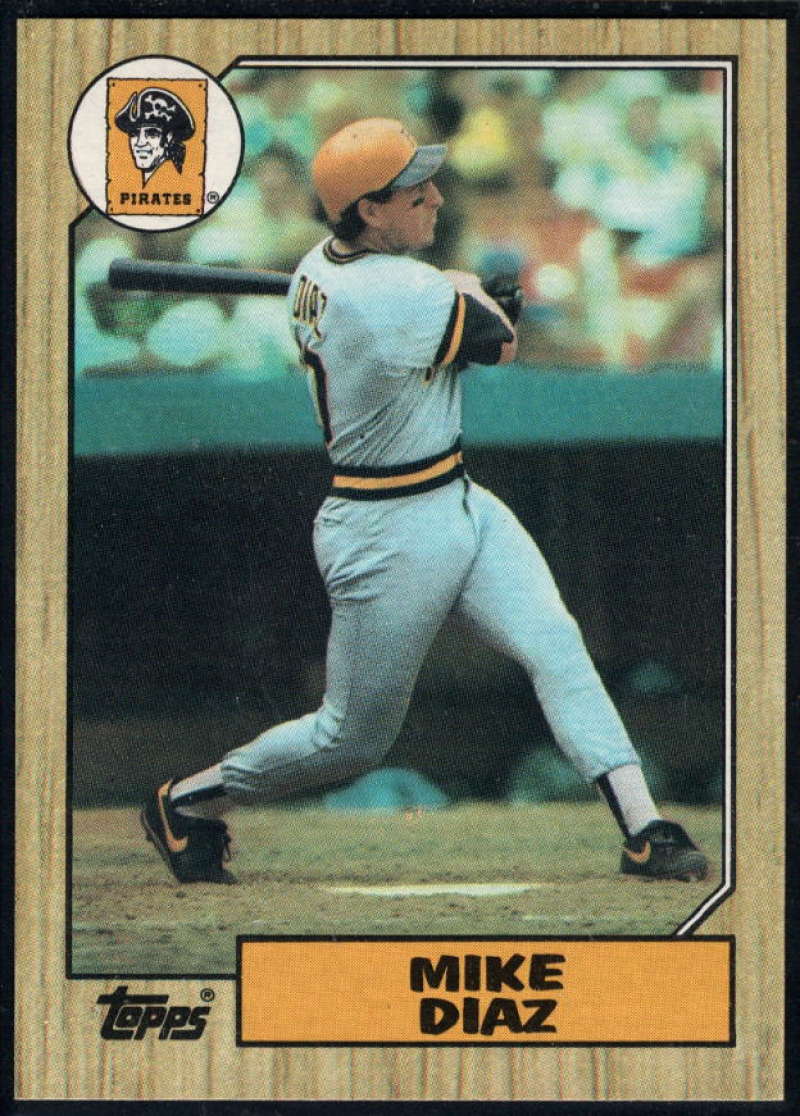 1987 Topps #469 Mike Diaz RC Rookie Pirates Image 1