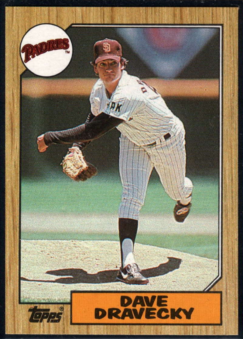 1987 Topps #470 Dave Dravecky Padres Image 1