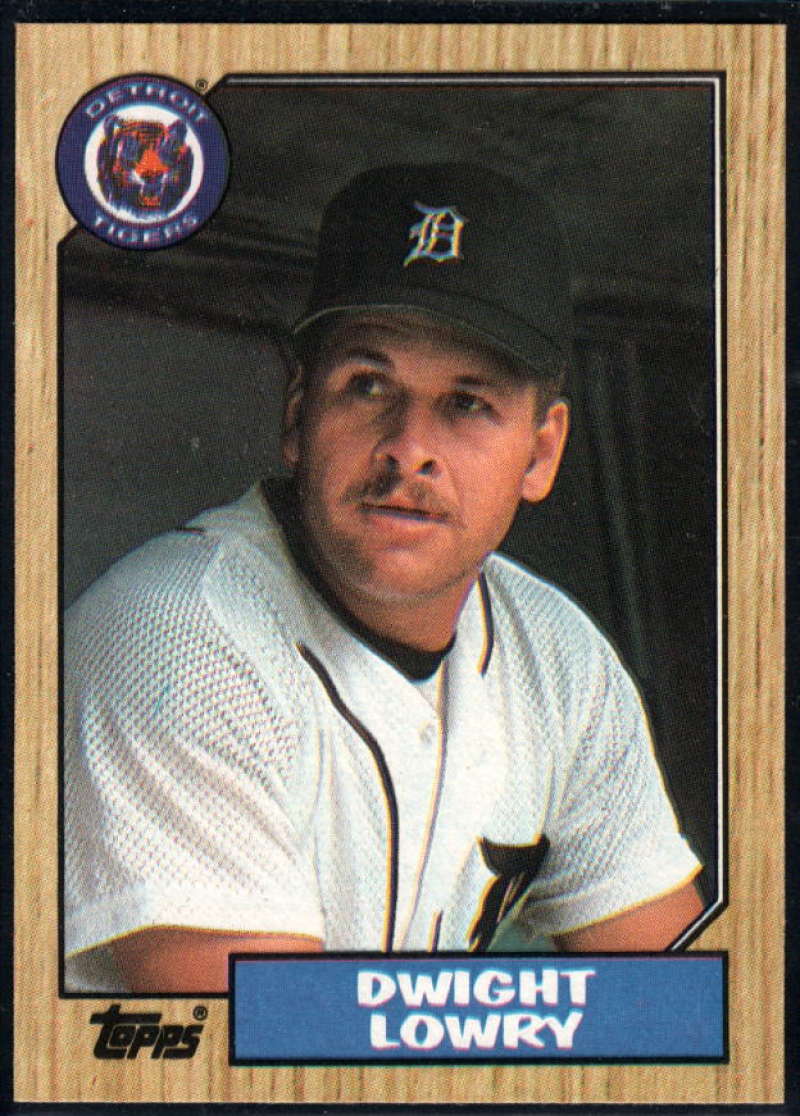 1987 Topps #483 Dwight Lowry RC Rookie Tigers Image 1