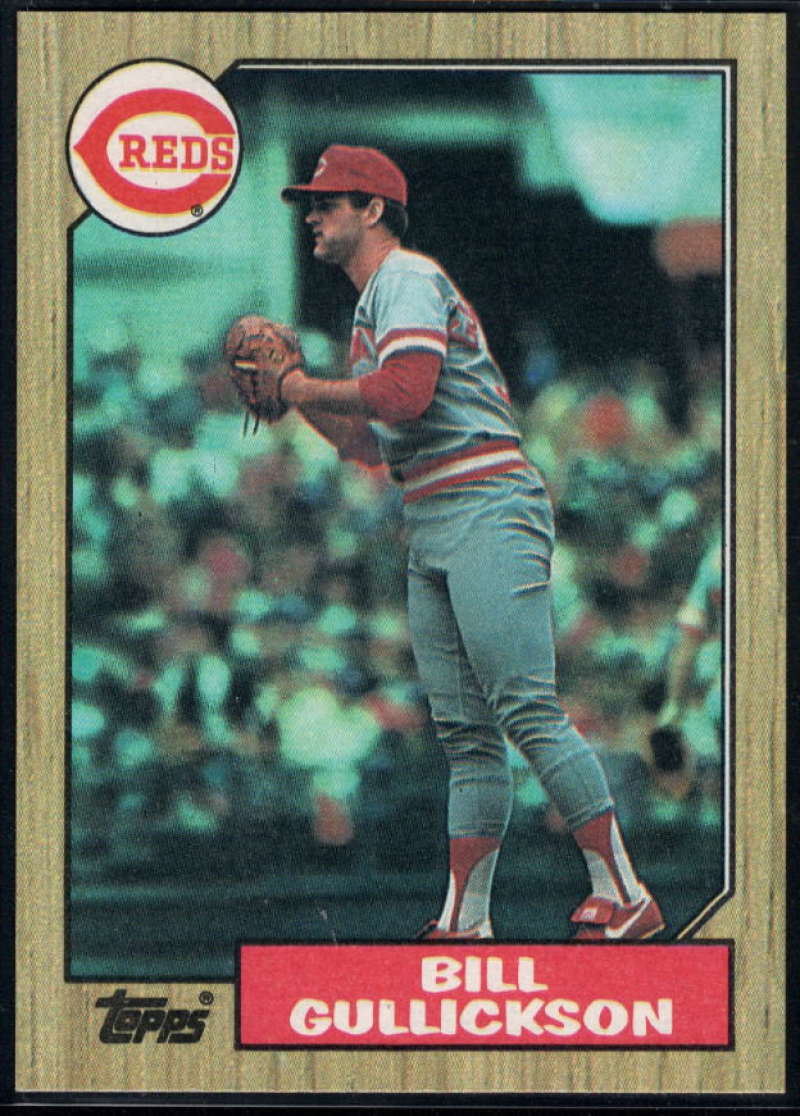 1987 Topps #489 Bill Gullickson Reds Image 1