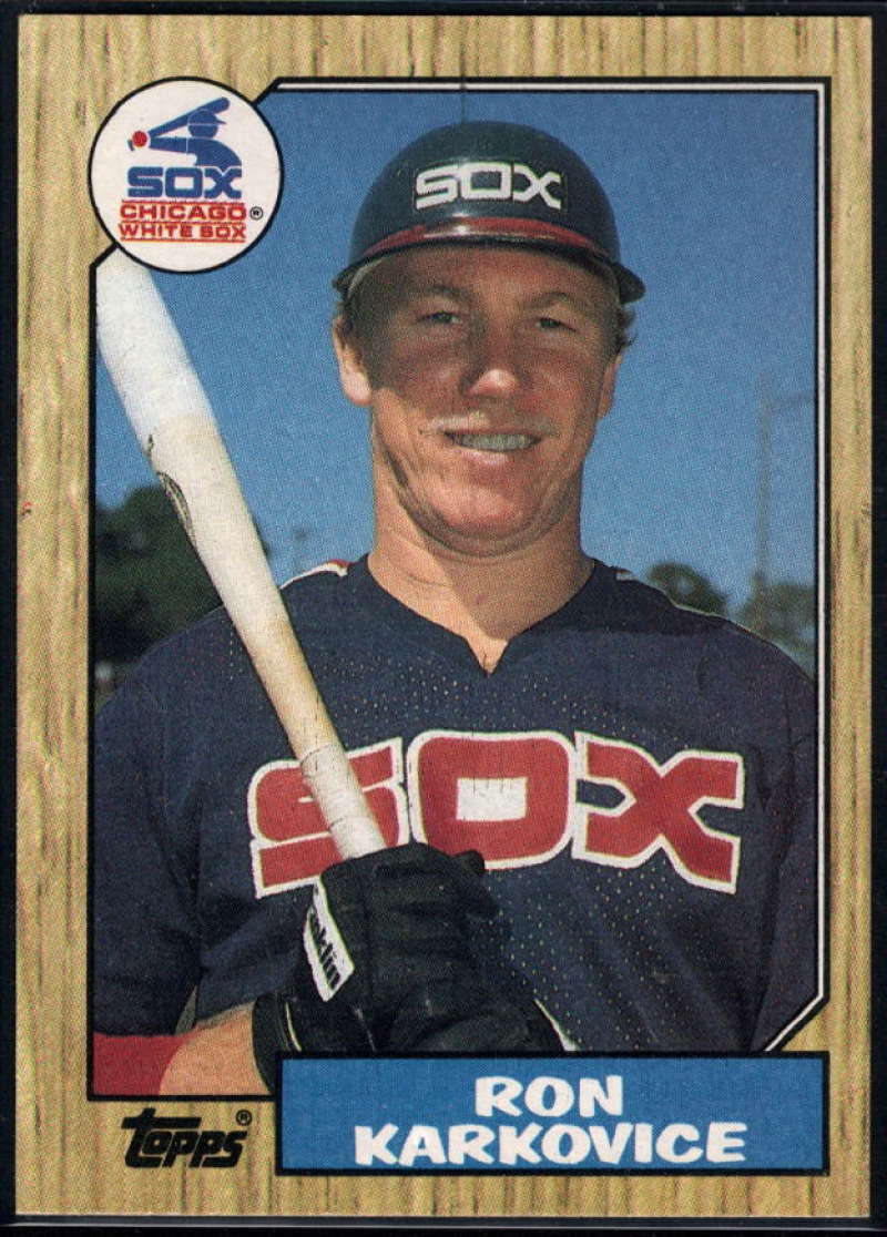 1987 Topps #491 Ron Karkovice RC Rookie White Sox Image 1