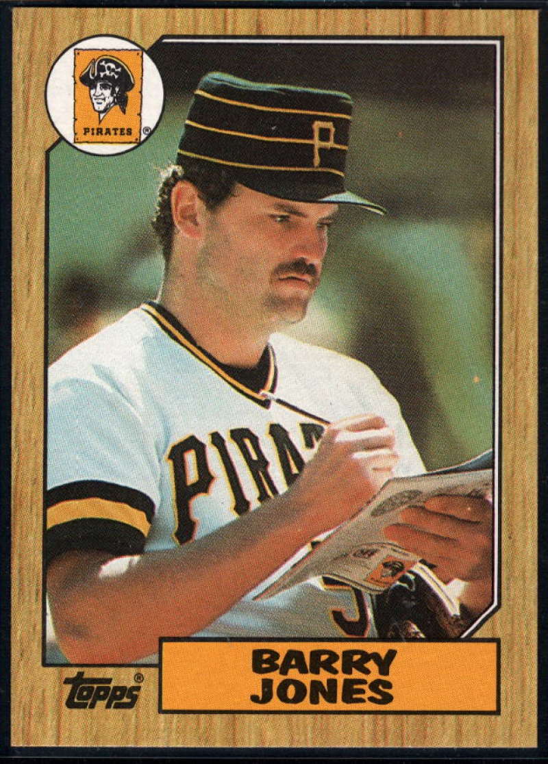 1987 Topps #494 Barry Jones RC Rookie Pirates Image 1