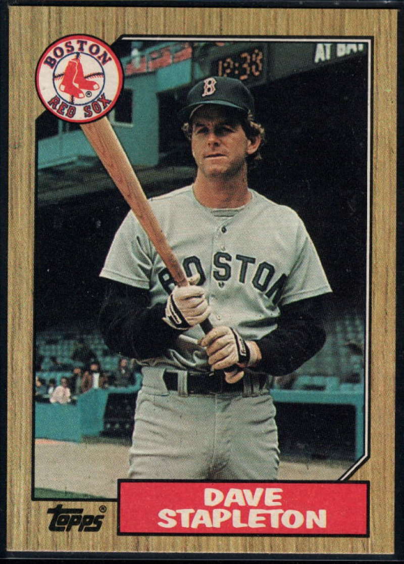 1987 Topps #507 Dave Stapleton Red Sox Image 1