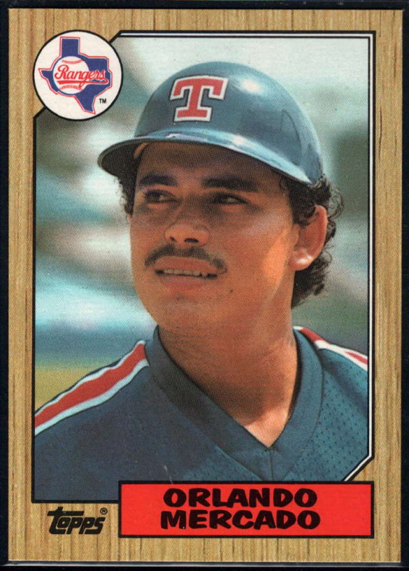 1987 Topps #514 Orlando Mercado Rangers Image 1