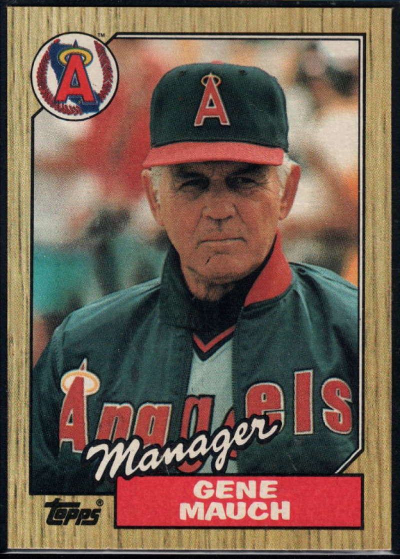 1987 Topps #518 Gene Mauch Angels MG Image 1