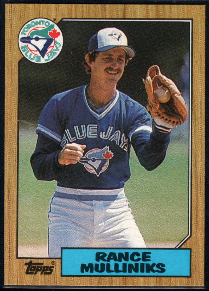 1987 Topps #537 Rance Mulliniks Blue Jays Image 1