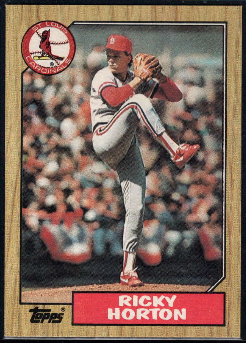 1987 Topps #542 Ricky Horton Cardinals Image 1