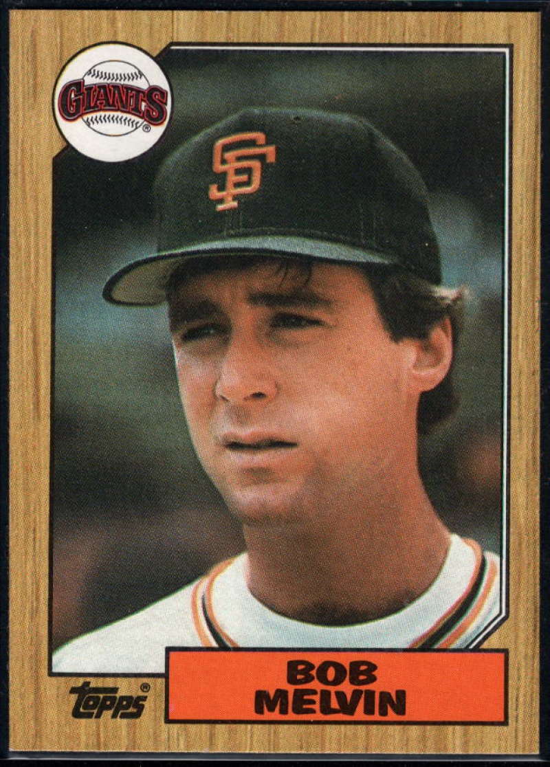 1987 Topps #549 Bob Melvin Giants Image 1