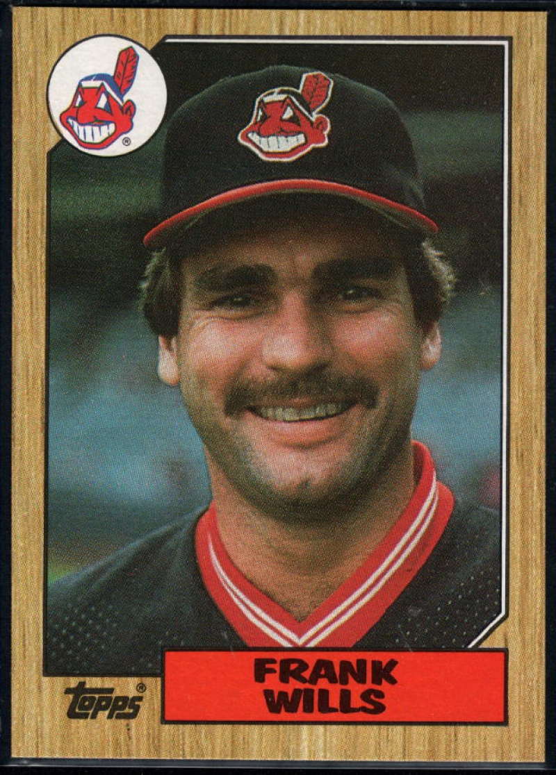 1987 Topps #551 Frank Wills Indians Image 1