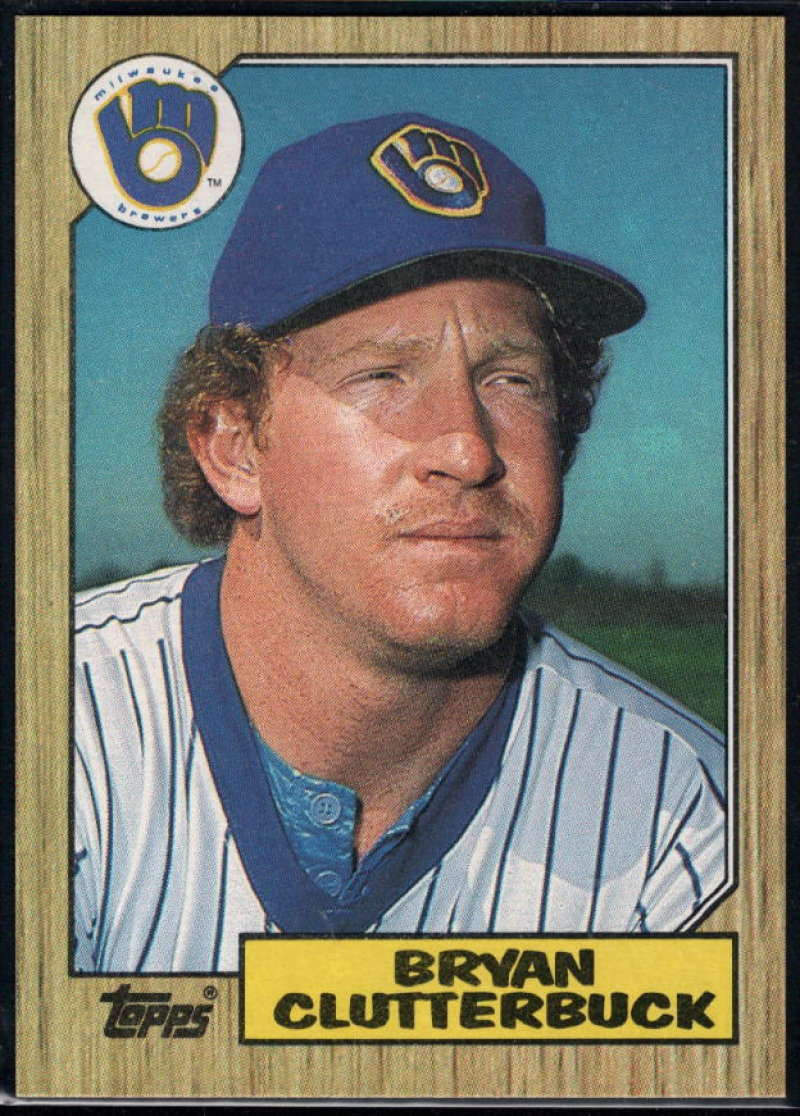 1987 Topps #562 Bryan Clutterbuck RC Rookie Brewers