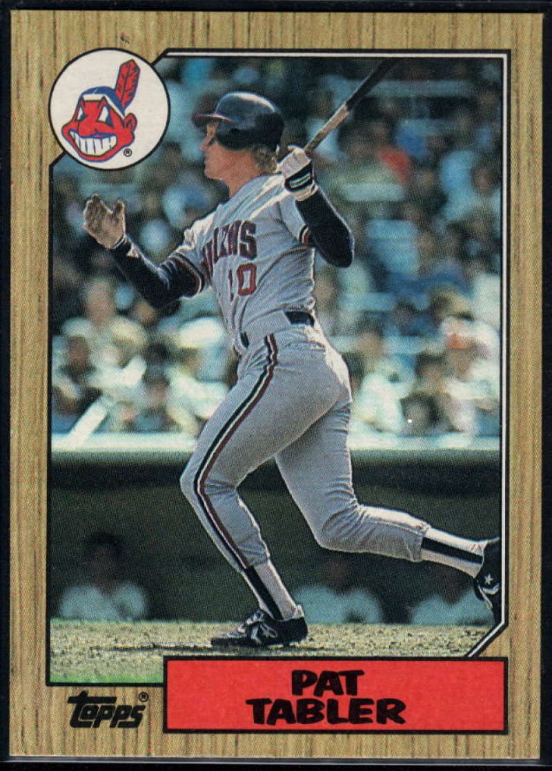 1987 Topps #575 Pat Tabler Indians Image 1