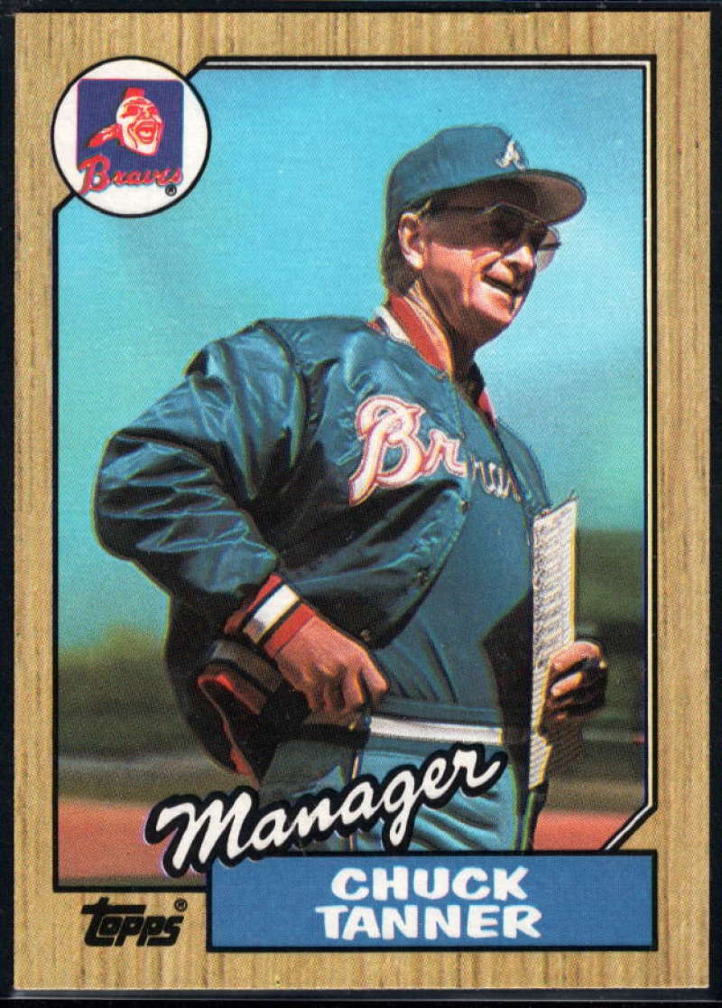 1987 Topps #593 Chuck Tanner Braves MG Image 1